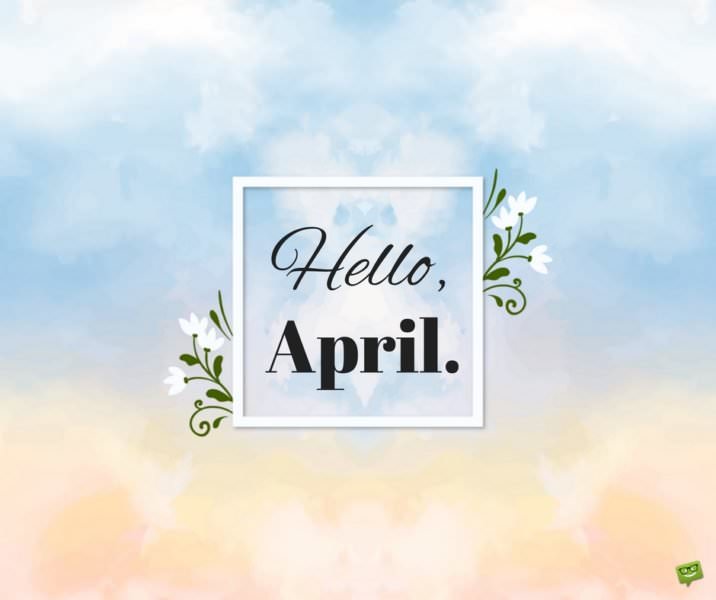 Hello, April.