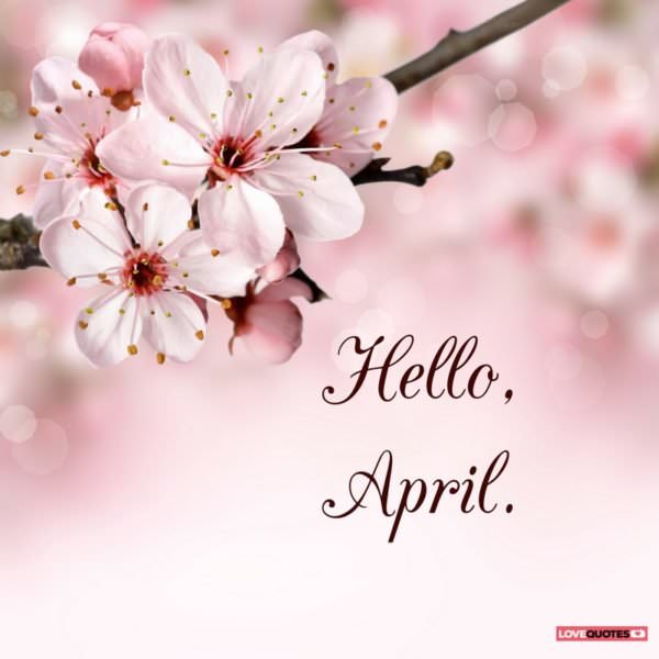 Hello, April.