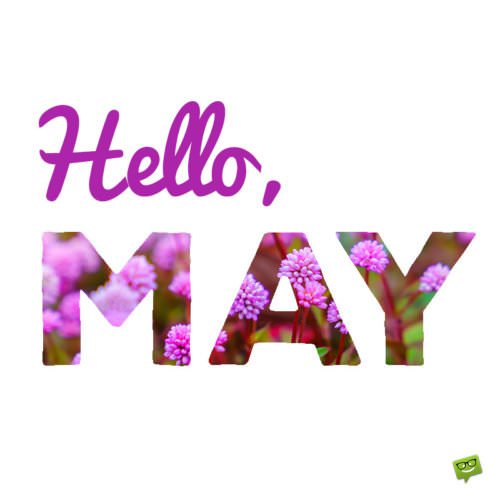 Hello, May.