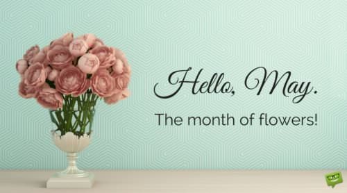 Hello, May. The month of flowers.