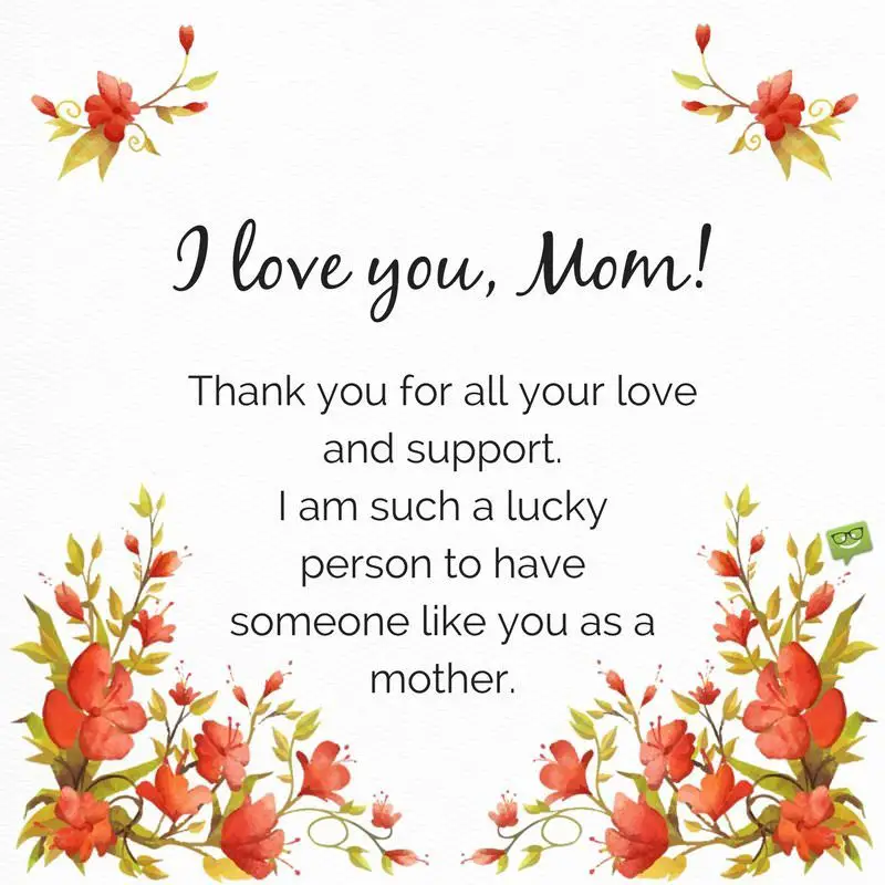 Thank mother. Thank you mom. Thank you my Dear mother. Thanks for mom.