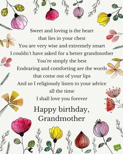 Happy Birthday Grandma And Grandpa Birthday Poems For Grandma + Grandpa | Greetings To My Grandparents