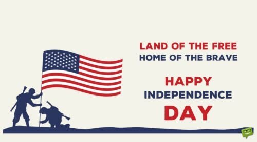 Land of the free. Home of the brave. Happy Independence Day!