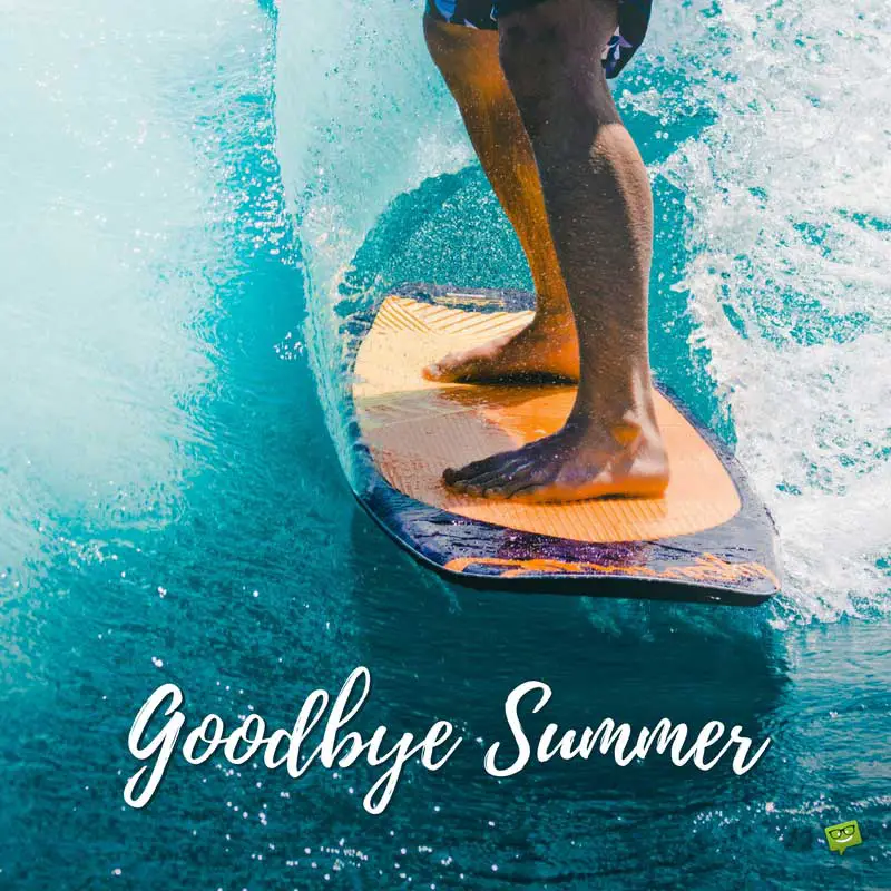 Goodbye Summer.