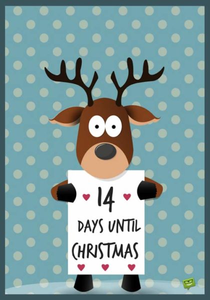 14 Days until Christmas.