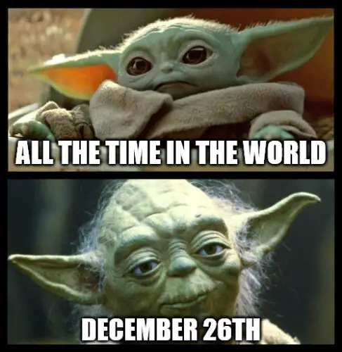 Baby Yoda Christmas Meme.