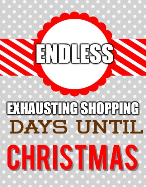 Shopping Days Until Christmas Meme.
