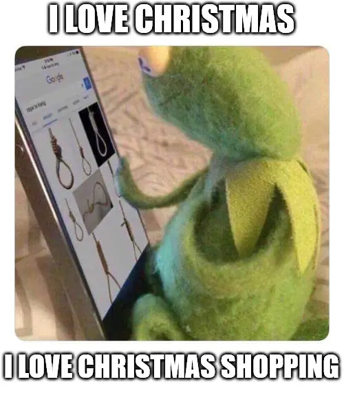 Noose Christmas Shopping Meme.