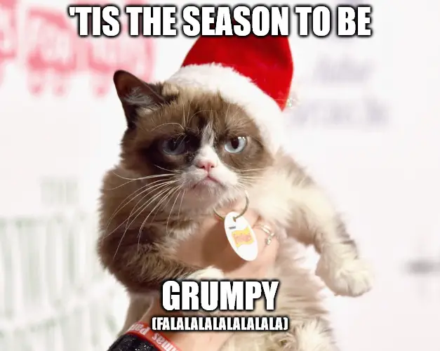 Grumpy Cat Christmas Meme Tis The Season To Be Grumpy Grumpy Christmas