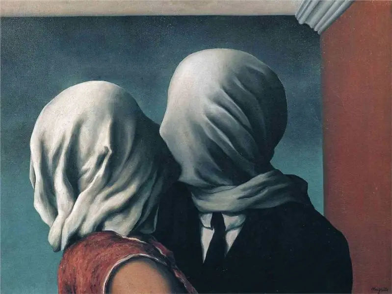 Rene Magritte. The Lovers, 1928.