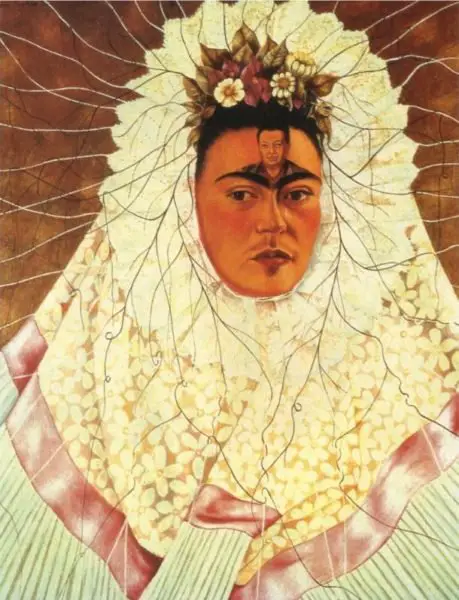 Frida Kahlo - Diego on my mind (Self-portrait as Tehuana), 1943.