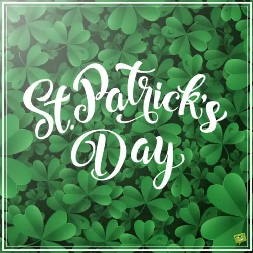 St. Patrick's Day picture. St. Patrick's Day!