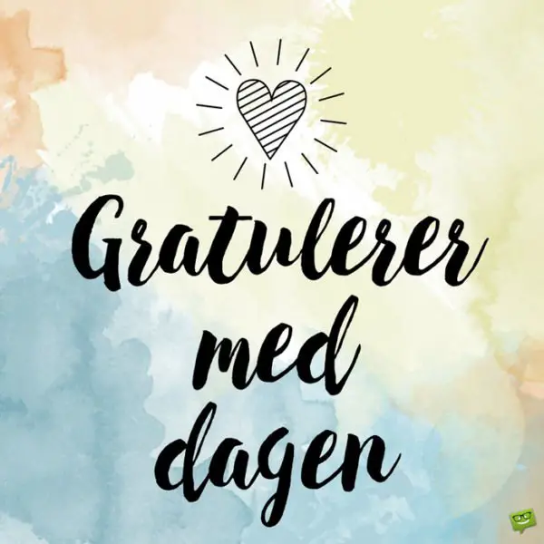 Gratulerer med dagen