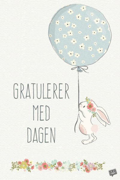 Gratulerer med dagen