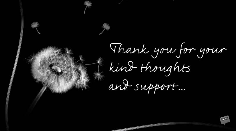 Thank you for your kind thoughts and support.