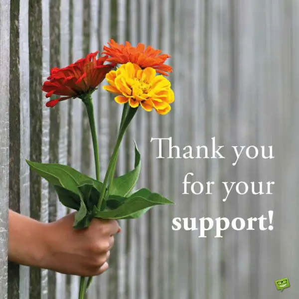 Thank you for your support!