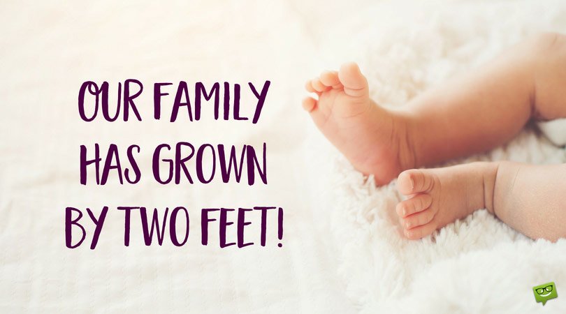 New Born Baby Status Update | Parents Announcing New Members