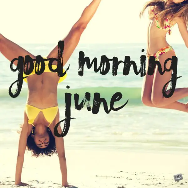 Good morning, June.