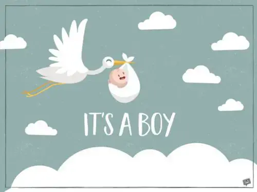 It's a boy.