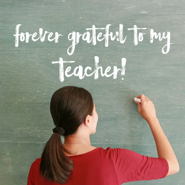 Forever grateful to my teacher!