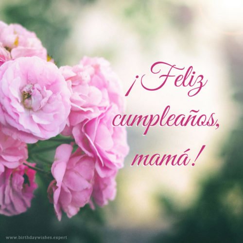 Feliz Cumpleaños, mamá!