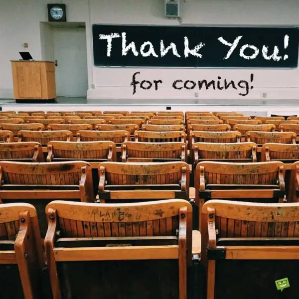 Empty_lecture_hall | Birthday Wishes Expert Thank you for coming