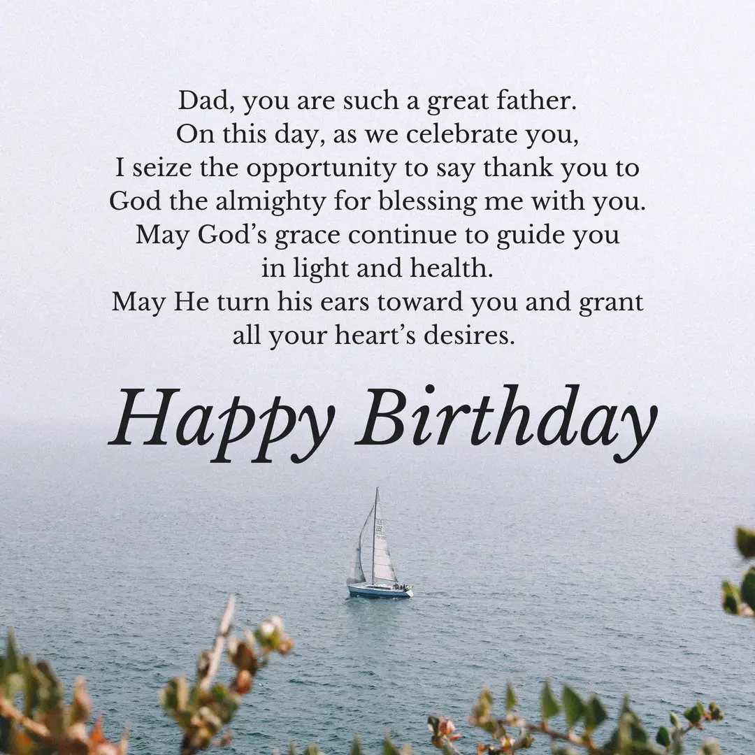 Birthday Prayers for Father Grateful to God You Are my Dad