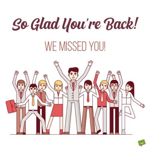 So glad you're back! We missed you!