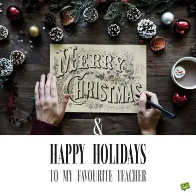 Christmas Wishes For Teachers We Wish You A Merry Xmas