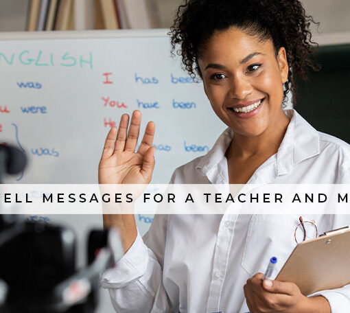 Featured image for a blog post with farewell messages for a teacher and mentor.