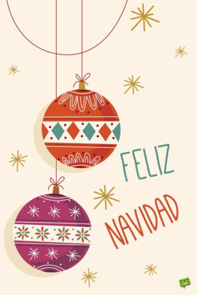 Feliz Navidad.