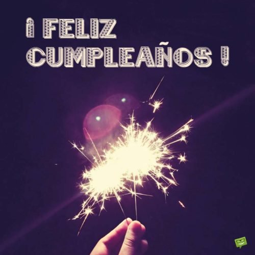 feliz cumpleaños