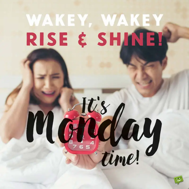 Rise & shine, it's Monday time!