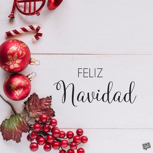 Feliz Navidad.