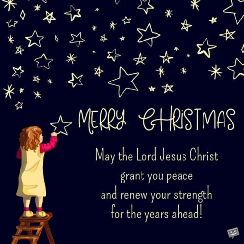 May the Lord Jesus Christ grant you peace and renew your strength for the years ahead! Merry Christmas.