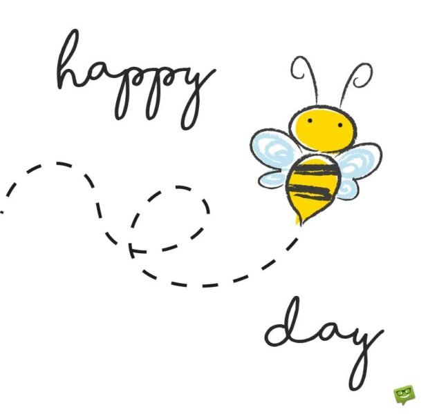 Happy Birthday image. Happy Bee Day!