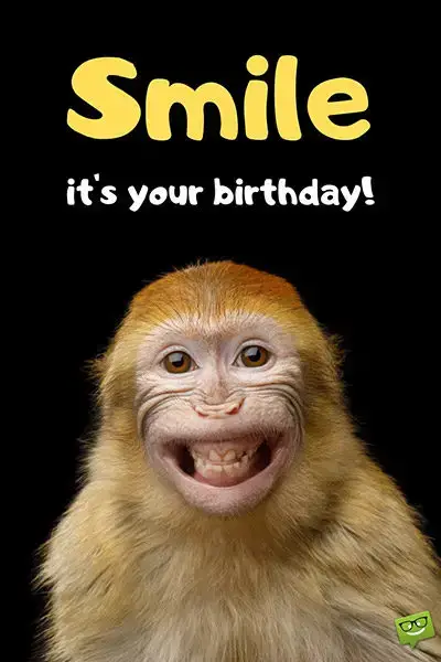 Smile, it's your birthday!