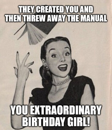 images Happy Birthday Vintage Woman Funny funny throwing book vintage woman meme