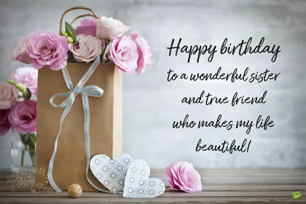 Featured image of post Beautiful Birthday Wishes For Sister