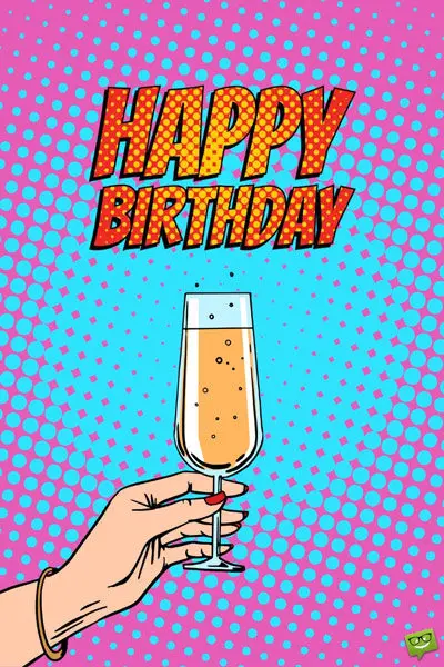 Unique Pop art birthday card for sister. | Birthday Wishes Expert Happy Birthday.