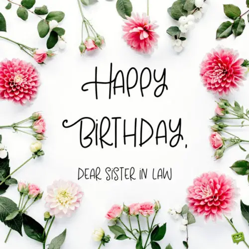 Happy birthday image for sister in law. | Birthday Wishes Expert Happy Birthday, dear sister in law.