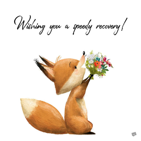 Get well soon image to wish a beloved person a speedy recovery.