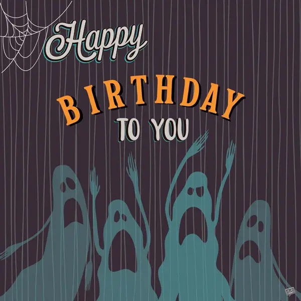 Birthday image to share with someone born on Halloween day.