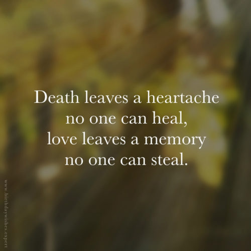 Quote about losing a loved one. | Birthday Wishes Expert Quote about losing a person you love. On image for easy sharing.