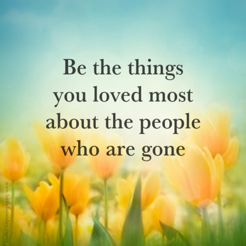 Beautiful quote about loss of a beloved person on image with flowers. | Birthday Wishes Expert Quote about the loss of a beloved person on image for easy sharing.