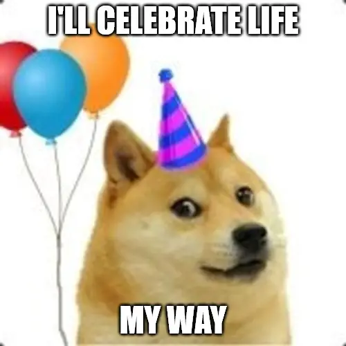 Party Doge Celebration Meme.