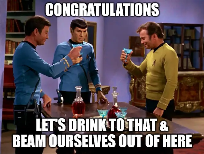 Congratulations Start Trek Meme.