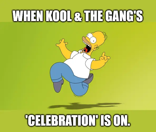 Homer Simpson Celebrate Meme.