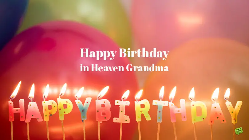 happy birthday in heaven grandma