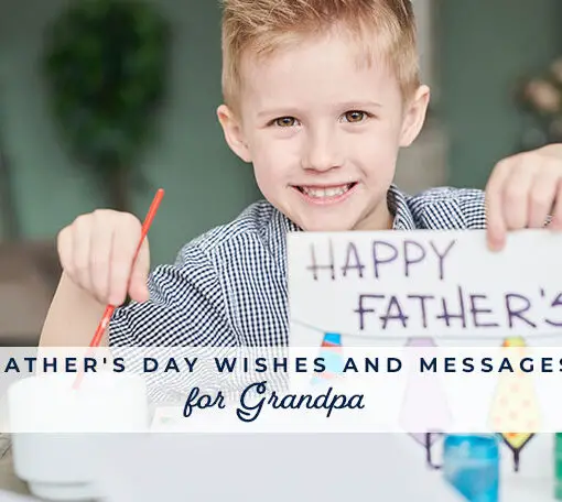 Featured image for a blog post with father's day wishes for Grandpa.